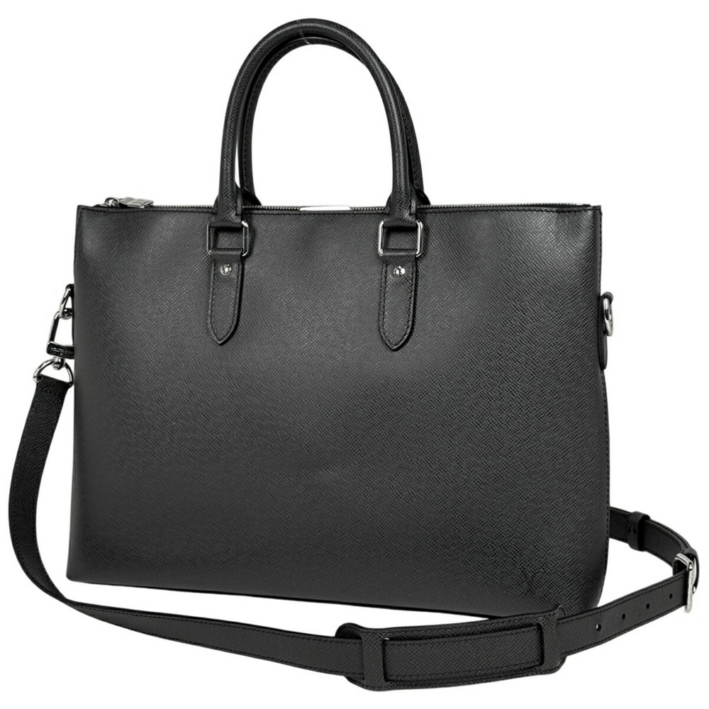 Louis Vuitton Anton Briefcase Shoulder Bag Business Taiga Ardoise Black